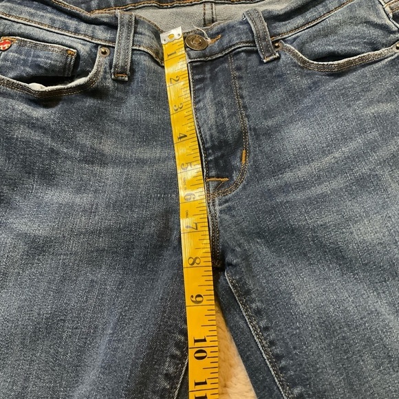 Hudson Krista Super Skinny Ankle Jeans Women size 27 Blue Raw Hem - Picture 7 of 10
